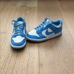 Nike Kids Sky Blue and White Dunks Sneakers